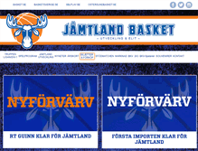 Tablet Screenshot of jamtlandbasket.se